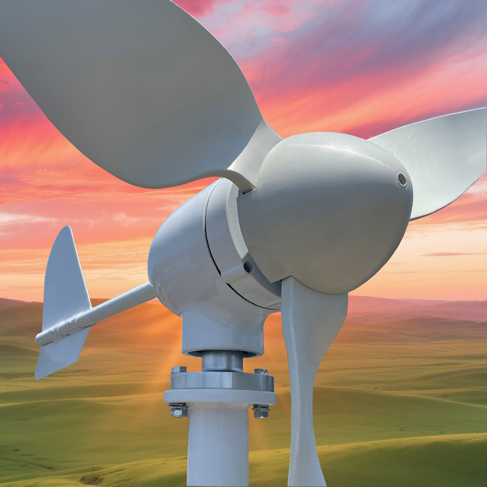 Renewable Energy Us - ระบบผลิตไฟฟ้าแบบออฟกริด พลังงานทดแทน กังหันลมแนวนอน 8000 วัตต์ 10