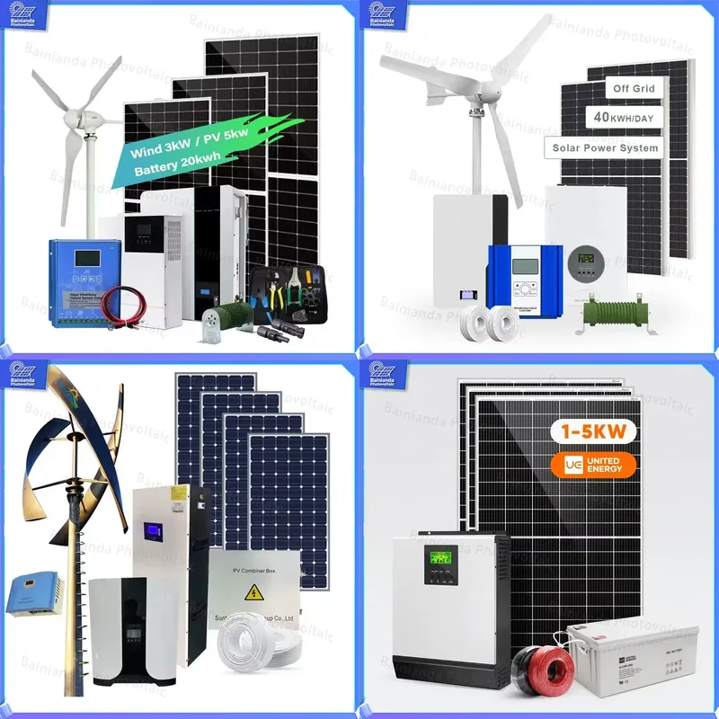 เครื่องกำเนิดไฟฟ้าพลังงานแสงอา - Wind Solar Hybrid Kit บทวิจารณ์และราคา