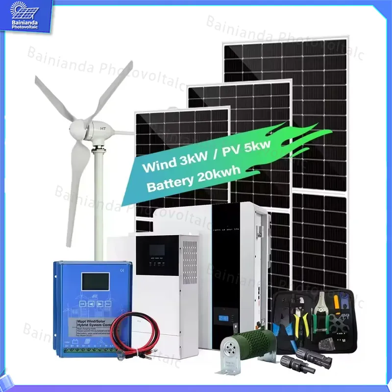เครื่องกำเนิดไฟฟ้าพลังงานแสงอา - Wind Solar Hybrid Kit บทวิจารณ์และราคา