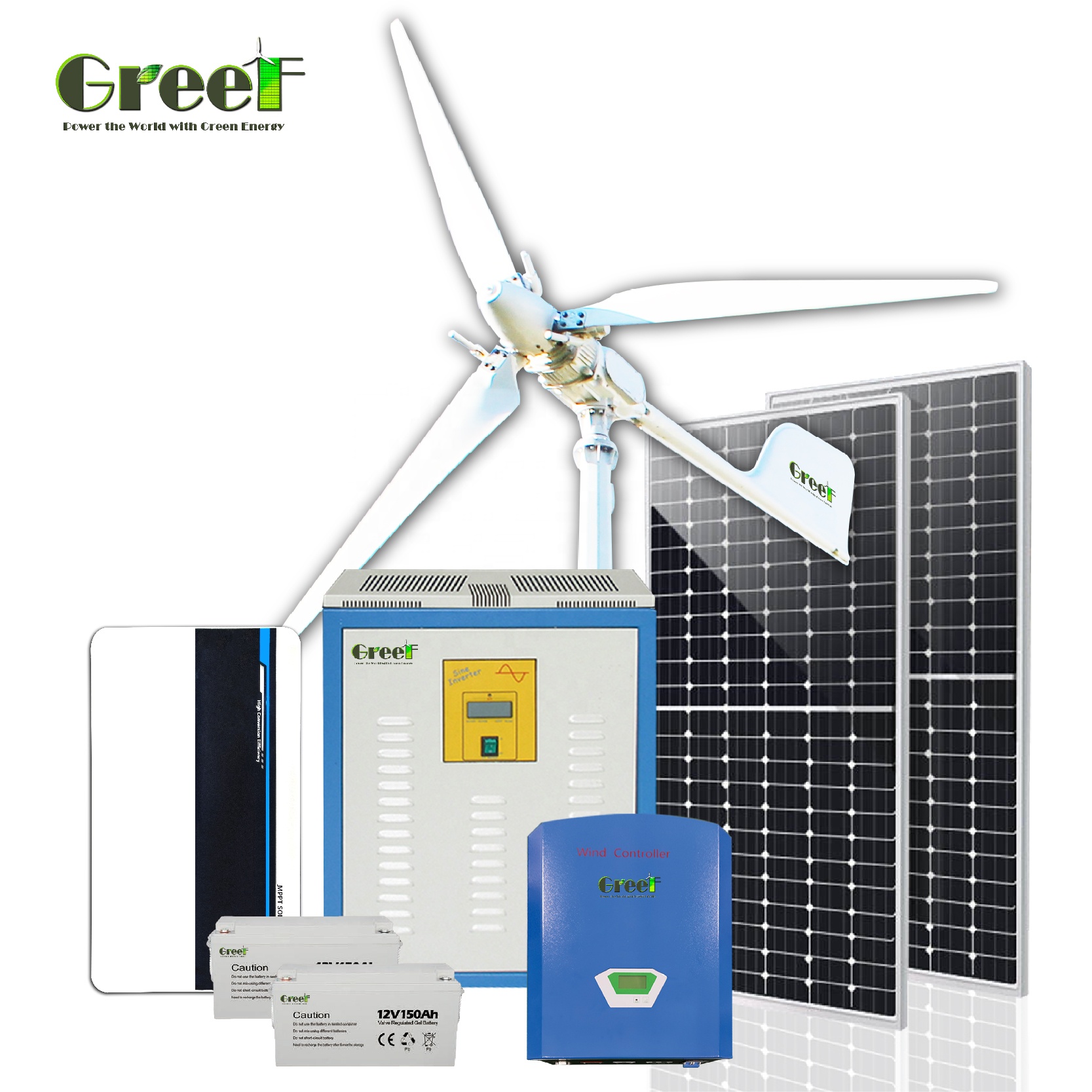 ชุดแผงโซลาร์เซลล์และพลังงานลมค - Wind Solar Hybrid Kit บทวิจารณ์และราคา